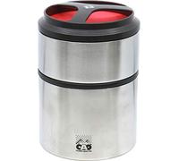 C.A.O. - Boites Alimentaire isothermes Double 1,5 litres en PP + INOX - Couleur Rouge - Hauteur 18,2 cm - Diamètre ø 13,2 cm