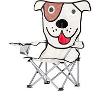 C.A.O. - Fauteuil Pliant Enfant en Tube Acier - Toile Polyester 600D - Chien - Longueur 33 cm - Largeur 33cm - Hauteur 65 cm - Assise H 26 x31x24 cm