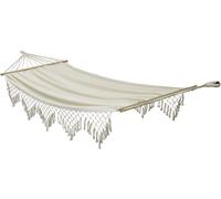 C.A.O. - Hamac Franges en Coton - Couleur Blanc - Longueur 200 cm - Largeur 150 cm