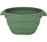 Passoire pliable cao silicone rétractable verte