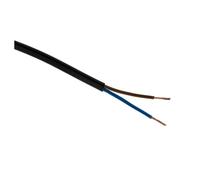 C?ble d'alimentation ?lectrique HO3VVH2-F 2x 0,75 Noir - 10m