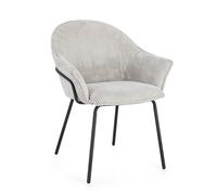 C-Br Chaise Cassidy noir/gris clair