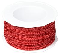 C.E. Pattberg MOSEL Ficelle rouge, 50 m de Cordelette Tissée, Largeur 2 mm, Accessoire pour Décoration, Bricolage, Travaux Manuels et Emballage Cadeau