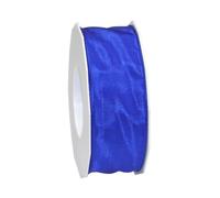 C.E. Pattberg Präsent Lyon Ruban Taffetas avec Fil de Fer Bleu Largeur 40 mm Longueur 25 m