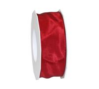 C.E. Pattberg Präsent Lyon Ruban Taffetas avec Fil de Fer Rouge Rubis Largeur 40 mm Longueur 25 m