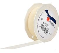 C.E. Pattberg SHEER crème Ruban en Organza scintillant et soyeux, Rouleau de 25 m, Largeur 25 mm, Accessoire de Décoration & Bricolage, Ruban Décoratif pour Présents et Table de Fête
