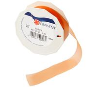 C.E. Pattberg SHEER orange Ruban en Organza scintillant et soyeux, Rouleau de 25 m, Largeur 25 mm, Accessoire de Décoration & Bricolage, Ruban Décoratif pour Présents et Table de Fête