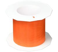 C.E. Pattberg SHEER orange Ruban en Organza scintillant et soyeux, Rouleau de 25 m, Largeur 72 mm, Accessoire de Décoration & Bricolage, Ruban Décoratif pour Présents et Table de Fête