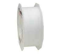 C.E. Pattberg VERONA rouleau de tulle blanc, 50 m de rouleau tulle blanc, largeur 40 mm, ruban décoration mariage champêtre, couture et emballage de cadeaux