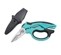 C.JET TOOL Ciseaux d'électricien, 8"/208 mm, ciseaux à angle en acier inoxydable, ciseaux à usage intensif, usage professionnel pour couper l'aluminium, le cuivre et les câbles souples.