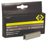 C.K 495022 Agrafes pour Câbles Demi-rondes 7,5 x 14 mm