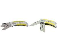 C.K Cutter couteau, pliable, 2 lames manche ergonomique en aluminium, longueur fermée : - 1 pièce (T0955)