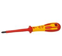 C.K Dextro T49142-0 VDE Tournevis cruciforme PH 0 Longueur de la lame: 60 mm DIN ISO 8764, DIN EN 60900