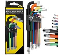 C.K Jeu de clés Torx coloréea avec protection antivol de 9 pièces CK T4450