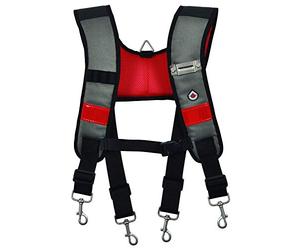 C.K Magma Bretelles pour Ceinture Porte Outil avec Boucle Metre Ruban, Robustes et Entièrement Ajustable, Bretelle Travail Chantier, Outils Electricien, Charpentier, Ceintures Porte-Outils, MA2727