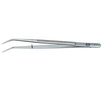 C.K T2314 Pince brucelle de précision pointue, courbée, fine 150 mm