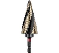 C.K T3016 6-32 T3016 6-32 HSSE-Co 5 Foret étagé 6 mm, 8 mm, 10 mm, 12 mm, 14 mm, 16 mm, 18 mm, 20 mm, 22 mm, 24 mm, 26 mm, 28 mm, 30 mm, 32 mm 1/4 (6,3 mm) 1