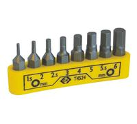C.K T4524 T4524 Jeu d'embouts 8 pièces 6 pans intérieurs