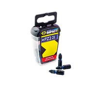 C.K T4560 PZ2D15 | Set de 15 embouts de tournevis à frapper en acier PZ2 | Kit de 15 Embouts de vissage "Blue Steel" PZ2 | Lot de 15 Bleu embouts PZ2