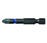 C.K T4560 PZ2LD | Lot de 3 embouts de tournevis à frapper en acier PZ2 | Embouts de vissage "Blue Steel" PZ2 50 mm | Lot de 3 Bleu embouts PZ2 50 mm