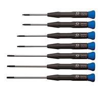 C.K Magma Jeu de tournevis électronique T4877PX 7 pièces Torx 6 pans intérieurs (TX) Noir