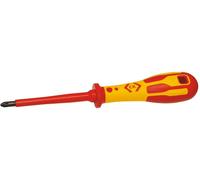 C.K Tournevis cruciforme VDE PZ 1 – Lame 80 mm, DIN ISO 8764, DIN EN 60900