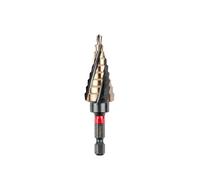 C.K Tools Vorteck Foret Étagé HSS Cobalt 4-20mm, Acier Rapide 5% Cobalt, Emmanchement Hexagonal Quick-Lock, Pour Inox, Laiton et Tôle, Perçage Ébavurage, Tableaux Électriques, Coffrets Pro, T3016 4-20