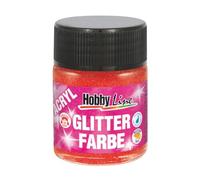 C.KREUL Acryl-Glitterfarbe Hobby Line, rot, 50 ml