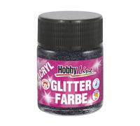 C.KREUL Acryl-Glitterfarbe Hobby Line, schwarz, 50 ml