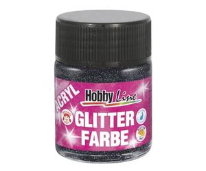 C.KREUL Acryl-Glitterfarbe Hobby Line, schwarz, 50 ml
