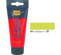 KREUL 84140 - Solo Goya Acrylic, tube de 100 ml en vert clair, peinture acrylique crémeuse polyvalente de qualité étude, à base d'eau, séchage rapide et mat