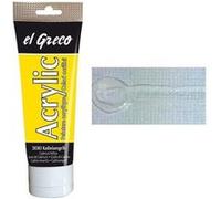 KREUL 28301 - El Greco Acrylic Peinture acrylique Tube de 75 ml Blanc titane Peinture brillante riche en pigments Qualité étude Consistance similaire au beurre pour la peinture en empâtement