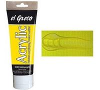 Kreul 28302 - El Greco Acrylic, tube de 75 ml en citron, peinture acrylique brillante hautement pigmentée, qualité d'étude, peut être peinte avec du beurre, pour une peinture pâteuse