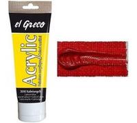 Peinture acrylique - KREUL - el Greco - 75 ml - Rouge carmin - Résistante à la lumière