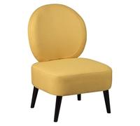 C L'AFFAIRE Fauteuil Crapaud Tissu Jaune Moutarde - SIMAKAN