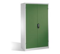 C + P Möbelsysteme Armoire à bacs C+P avec 92 bacs à bec, H1950xL1100xP535mm Façade vert réséda Corps gris clair Quantité:1