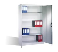 C + P Möbelsysteme Armoire à dossiers C+P Acurado avec portes battantes, 5 hauteurs de classeurs, H1950xL1200xP400mm Façade gris clair Corps gris clair Quantité:1