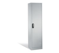 C + P Möbelsysteme Armoire à outils C+P avec porte battante, 4 tablettes intérieures, H1950xL500xP400mm Façade gris clair Corps gris clair Quantité:1