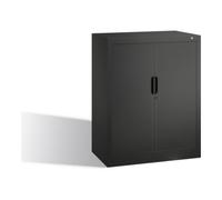 C + P Möbelsysteme Buffet à dossiers C+P Omnispace avec volet roulant, 2 hauteurs de dossiers, H1030xL800xP420mm gris noir Quantité:1
