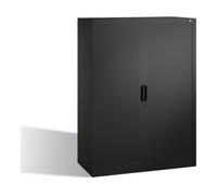 C + P Möbelsysteme Buffet à dossiers C+P Omnispace avec volet roulant, 3 hauteurs de dossiers, H1345xL1000xP420mm gris noir Quantité:1
