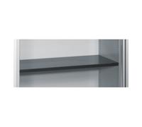 C + P Möbelsysteme Buffet à dossiers C+P Omnispace avec volet roulant, 4 hauteurs de dossiers, H1660xL1000xP420mm avant gris clair corps gris clair gris clair Quantité:1