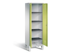 C + P Möbelsysteme C+P Armoire à linge Evolo, H1850×I610×P500 mm, façade vert viridian, corps gris clair (48212-20b) Quantité:1