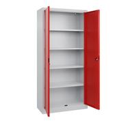 C + P Möbelsysteme C+P Armoire à portes battantes de bureau Basis PLUS, 1950x930x400mm, 7035/3020 Quantité:1