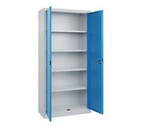 C + P Möbelsysteme C+P Armoire à portes battantes de bureau Basis PLUS, 1950x930x400mm, 7035/5012 Quantité:1