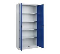 C + P Möbelsysteme C+P Armoire d'atelier Basis PLUS, 1950x930x400mm, 7035/5010 Quantité:1