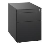 C + P Möbelsysteme C+P Caisson roulant en acier, 563x430x581 mm, 9005/9005 Quantité:1