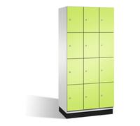 C + P Möbelsysteme Cabinet Cambio C+P sur socle, 12 compartiments, H1950xL900xP525mm face avant Viridian vert corps gris clair Quantité:1