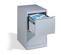 C + P Möbelsysteme Classeur C+P Acurado pour dossiers suspendus DIN A4, 2 tiroirs, une voie avant Corps gris clair Corps gris clair Gris clair Quantité:1
