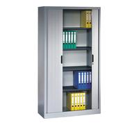 C + P Möbelsysteme Classeur C+P Omnispace avec volet roulant, 5 hauteurs de dossier, H1980xL1000xP420mm Corps avant gris clair gris clair gris clair Quantité:1