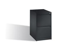 C + P Möbelsysteme Classeur suspendu C+P Acurado DIN A4, 2 tiroirs, une voie, noir-gris Quantité:1